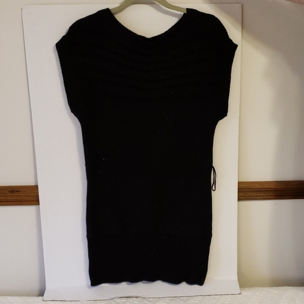 takeout large black sparkly knit dress